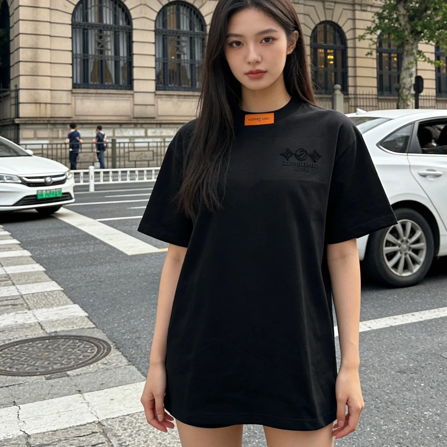 Louis Vuitton/Louis Vuitton three-flower embroidered short sleeves